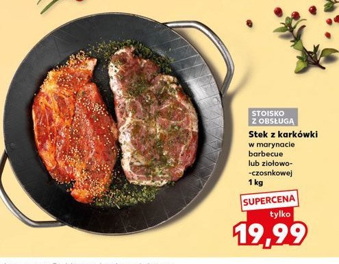 Stek z karkówki na grill w marynacie czonkowo-ziołowej promocja w Kaufland