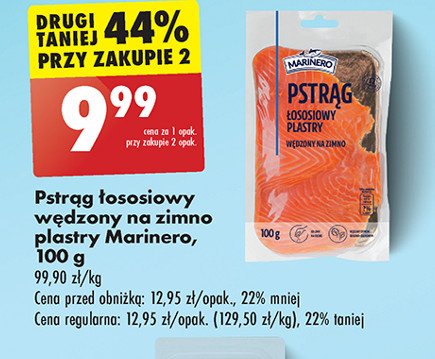 Pstrąg łososiowy wędzony plastry Marinero promocja