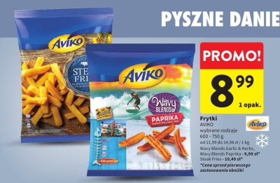 Frytki wybrane rodzaje AVIKO promocja w Intermarche