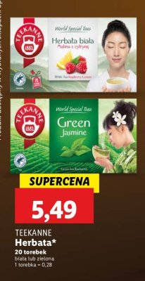 Herbata green & jasmine Teekanne world special teas promocja