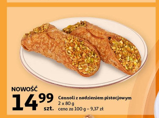 Cannoli z nadzieniem pistacjowym promocja