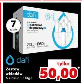 Zestaw wkladów 6 classic + 1 mg+ Dafi promocja w Kaufland