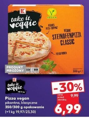 Pizza pikantna K-classic takie it veggie promocja w Kaufland