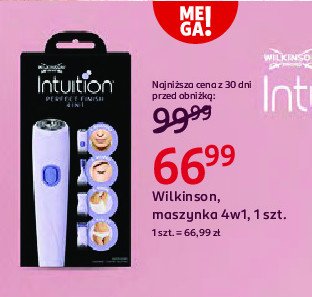 Maszynka do golenia WILKINSON INTUITION PERFECT FINISH promocja w Rossmann