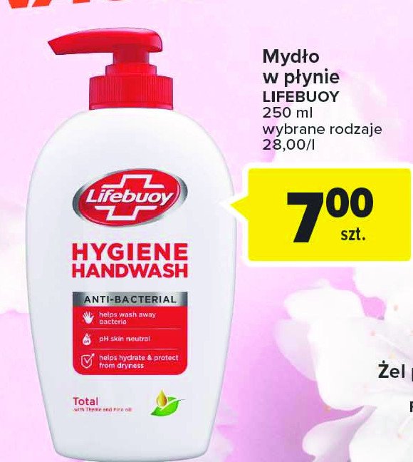 Mydło antybakteryjne hygiene Lifebuoy promocja