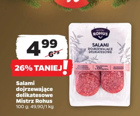 Salami dojrzewające Mistrz rohus promocja w Netto