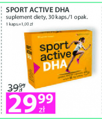 Kapsułki sport active dha Avetpharma promocja