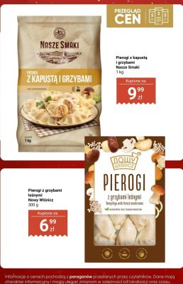 Pierogi z kapustą i grzybami Nasze Smaki promocja w Biedronka