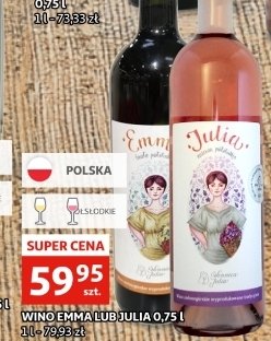 Wino p贸艂s艂odkie JULIA ROSE VILLA JULIA promocja