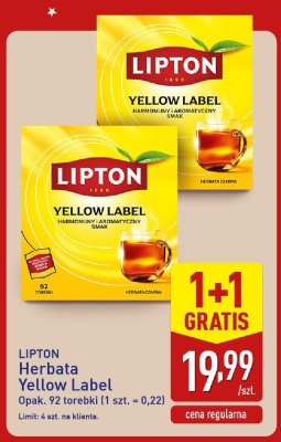 Herbata Yellow Label promocja w Aldi