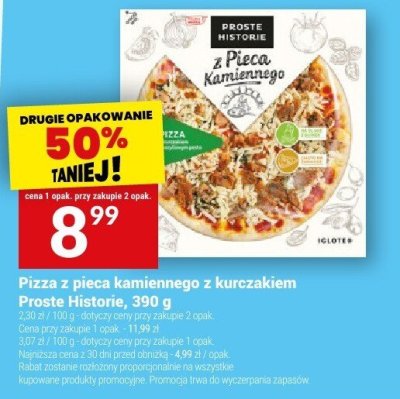 Pizza z pieca kamiennego z kurczakiem Proste Historie promocja w Twój Market