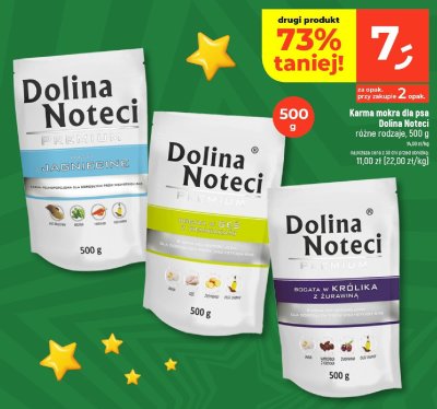 Karma mokra dla psa Dolina Noteci różne rodzaje promocja w Dealz