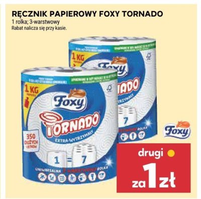 Ręcznik papierowy Foxy Tornado promocja w Stokrotka