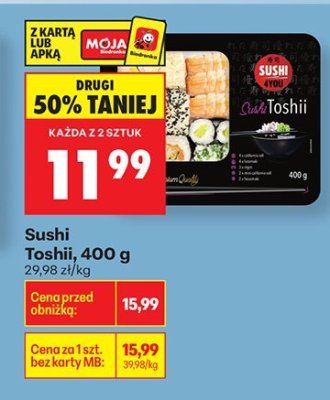 Sushi Toshii 400 g promocja w Biedronka