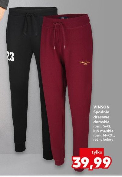 Spodnie dresowe damskie s-xl VINSON promocja w Kaufland