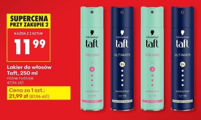 Lakier do włosów Taft Volume promocja w Biedronka
