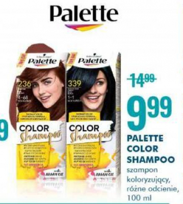 Szampon do koloryzacji włosów 339 Palette color shampoo promocja