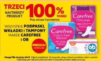 Podpaski, wkładki i tampony wszystkie rodzaje promocja w Kaufland