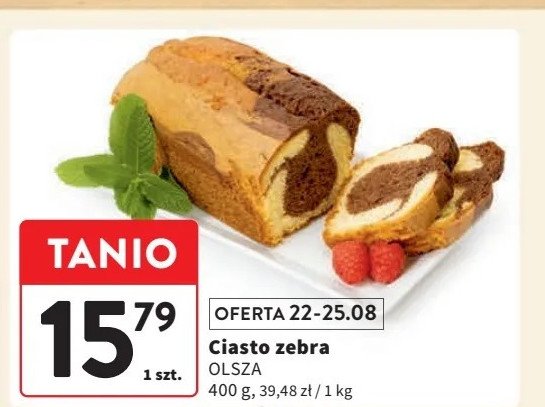 Ciasto zebra Olsza promocja