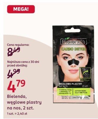 Węglowe plastry na nos Bielenda promocja w Rossmann