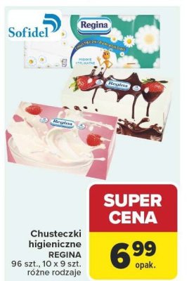 Chusteczki higieniczne Sofidel, Regina 96 szt. - 10 x 9 szt. różne rodzaje promocja w Carrefour
