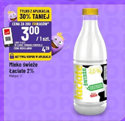 Mleko świeże Łaciate 2% promocja w POLOmarket