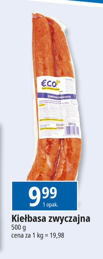 Kiełbasa zwyczajna Eco+ promocja