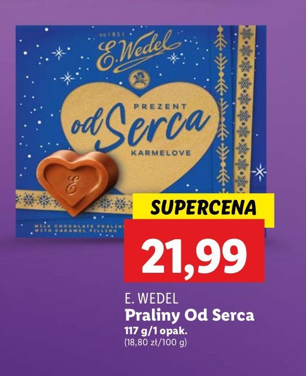 Bombonierka E. wedel od serca promocja