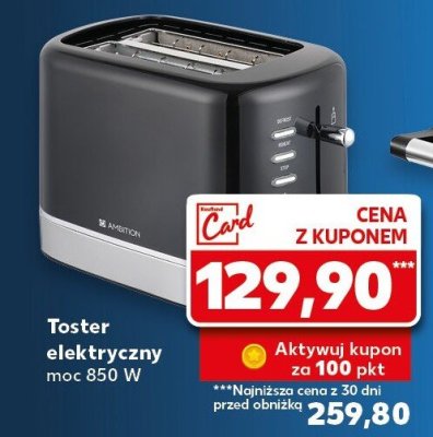 Toster elektryczny moc 850 W marki Ambition promocja w Kaufland