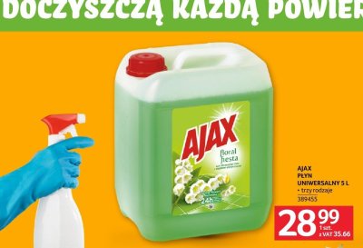 Płyn uniwersalny Ajax 5 L trzy rodzaje promocja w Selgros