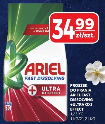 Proszek do prania Ariel Fast Dissolving + Ultra Oxi Effect promocja w Top Market