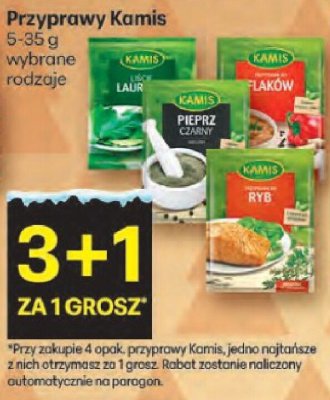 Przyprawy Kamis wybrane rodzaje 5-35g promocja w Delikatesy Centrum