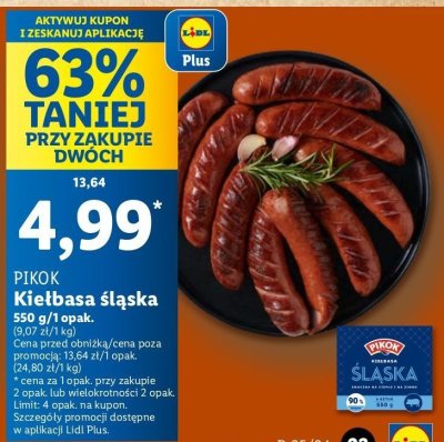Kiełbasa śląska premium Pikok promocja
