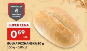 Bułka poznańska Auchan promocja w Supeco