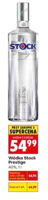 Wódka Stock Prestige promocja w Biedronka