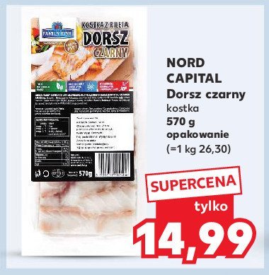 Dorsz czarny kostka Nord capital promocja w Kaufland