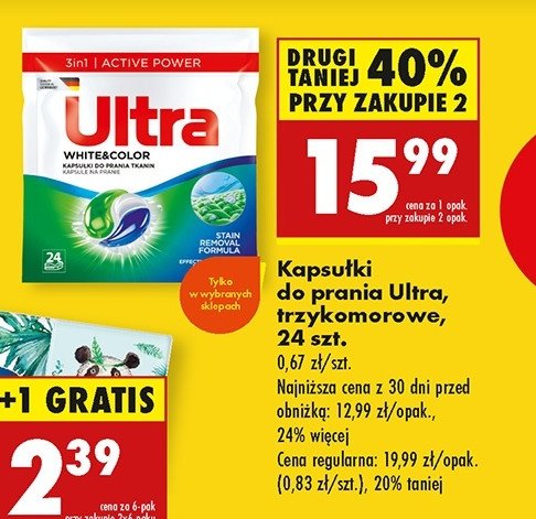 Kapsułki do prania white&color Ultra promocja