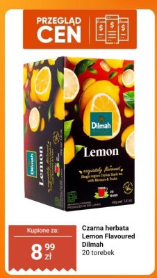 Herbata czarna Lemon Flavoured Dilmah promocja w Biedronka
