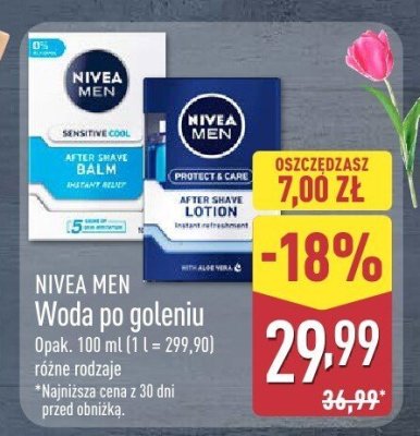 Woda po goleniu różne rodzaje promocja w Aldi