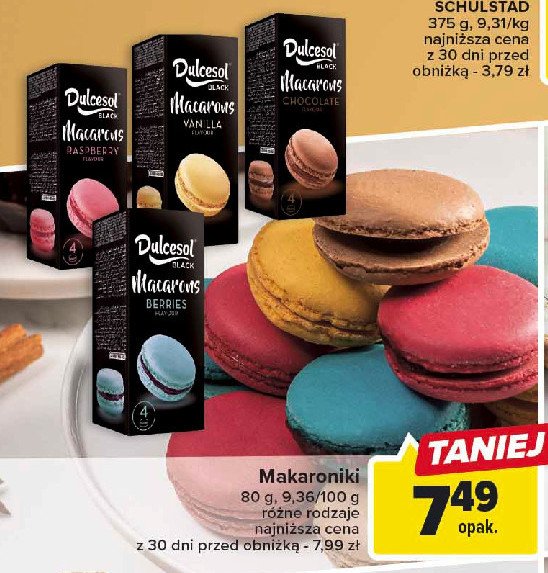 Macaroons waniliowe DULCESOL promocja