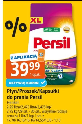 Płyn/Proszek/Kapsułki do prania Persil Henkel promocja w Leclerc