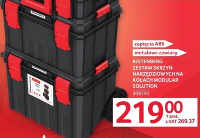 KISTENBERG zestaw narzędziowych na kołach Modular Solution promocja w Selgros