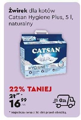 Żwirek higieniczny dla kota CATSAN promocja