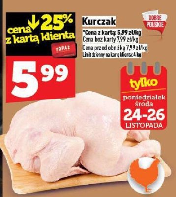 Kurczak cały promocja w TOPAZ