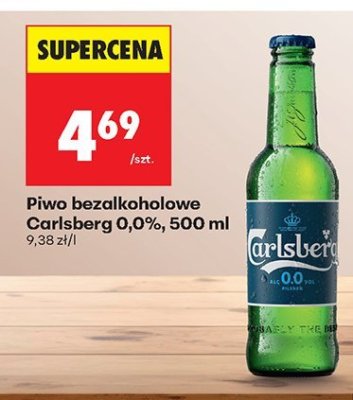 Piwo bezalkoholowe Carlsberg 0.0%, 500 ml promocja w Biedronka