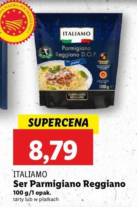 Ser parmigiano reggiano płatki Italiamo promocja