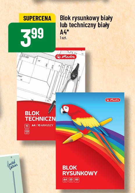 Blok techniczny a4 Herlitz promocja