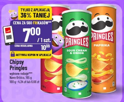 Chipsy Pringles wybrane rodzaje promocja w POLOmarket