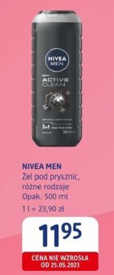 Żel pod prysznic NIVEA MEN Żel pod prysznic, różne rodzaje promocja w Drogerie DM