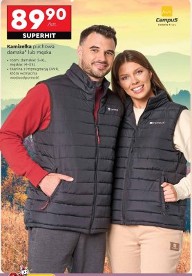 Kamizelka puchowa męska Campus Essential promocja w Biedronka
